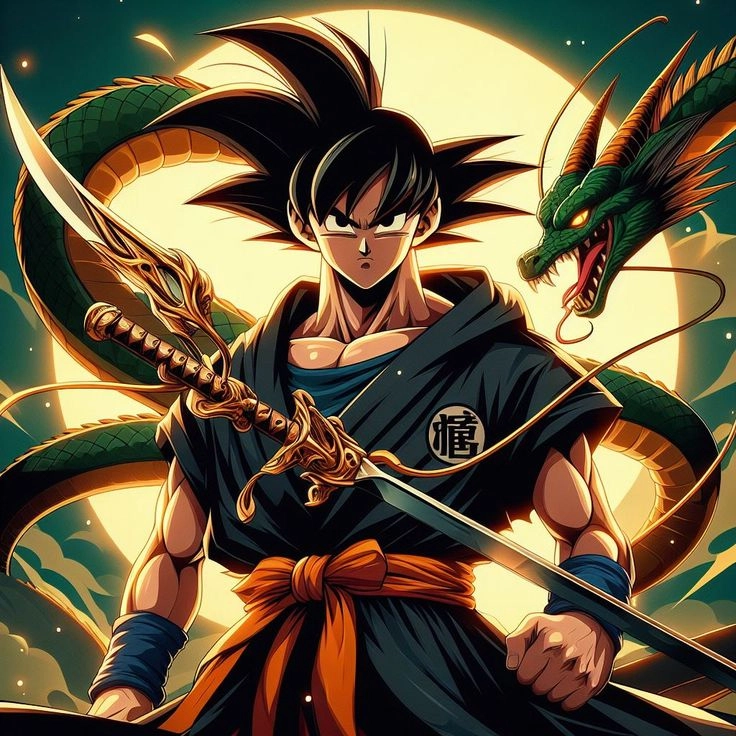 Songoku ảnh gây ấn tượng với sự mạnh mẽ và ngầu