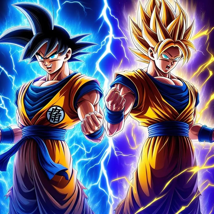 Ảnh anime songoku là biểu tượng của sức mạnh và sự kiên cường