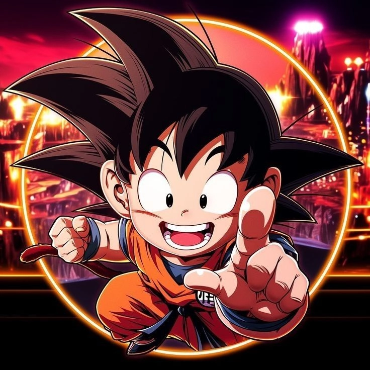 Hình goku còn nhỏ làm fan thích thú với vẻ đáng yêu