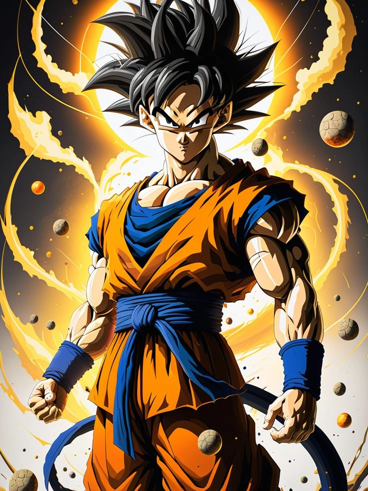 Hình ảnh goku ngầu mang đến vẻ mạnh mẽ đầy quyến rũ