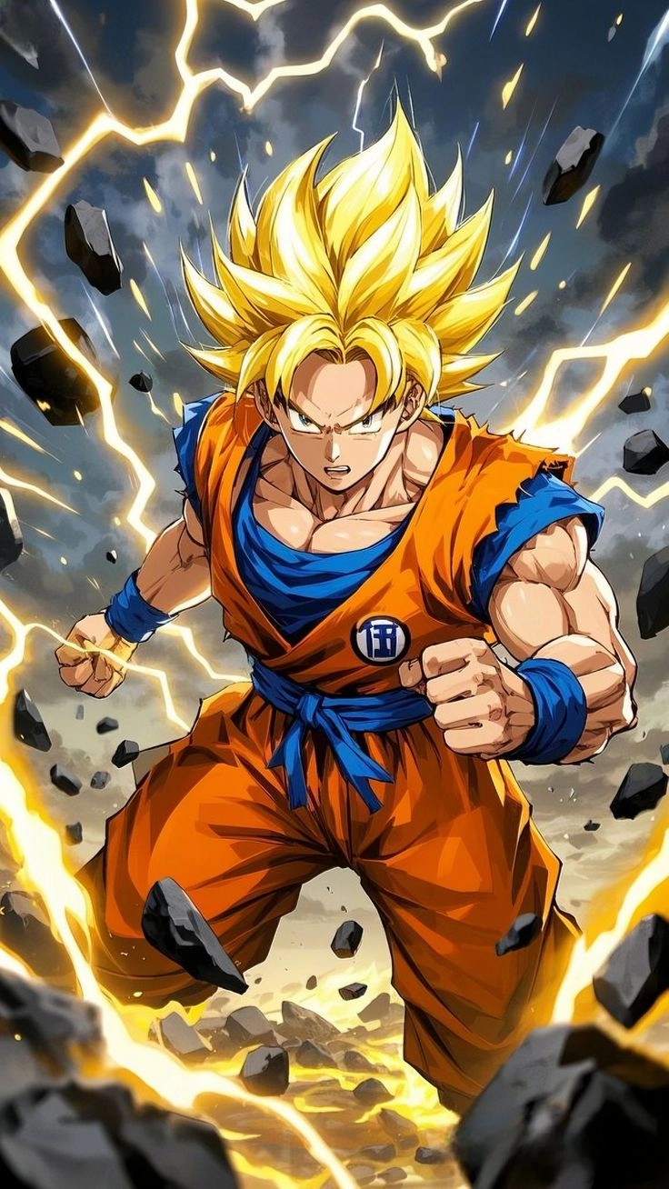 Ảnh anime goku ngầu là hình ảnh lý tưởng cho các fan hâm mộ