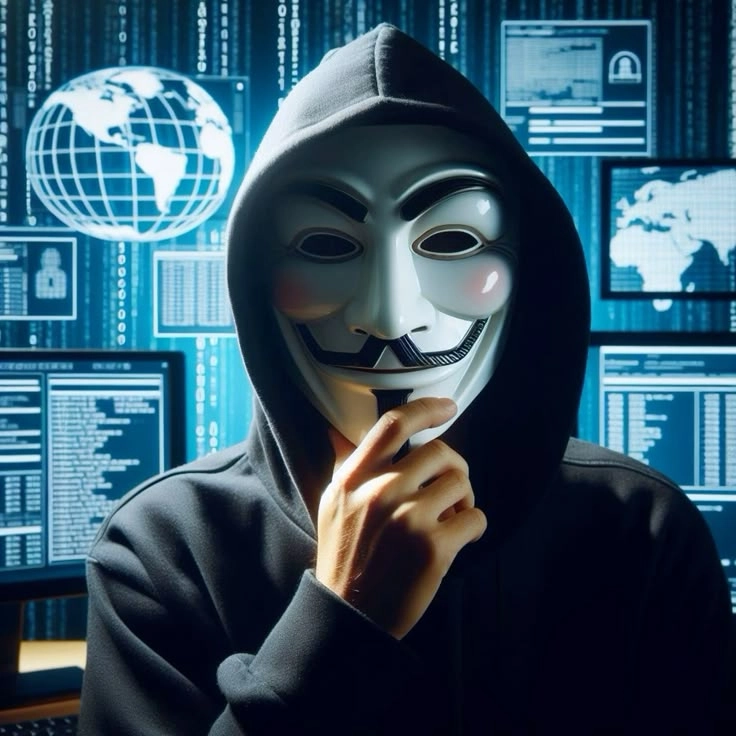 hình ảnh hacker đang hack tạo cảnh tượng sống động trong ảnh Hacker