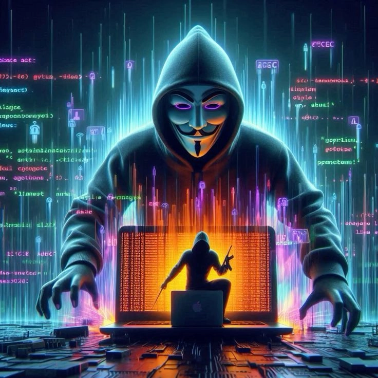 ảnh mặt hacker thể hiện nét bí ẩn cho ảnh Hacker ấn tượng