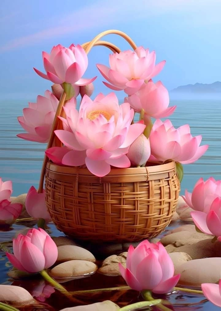 Nền tĩnh lặng thanh tao ảnh hoa sen làm hình nền