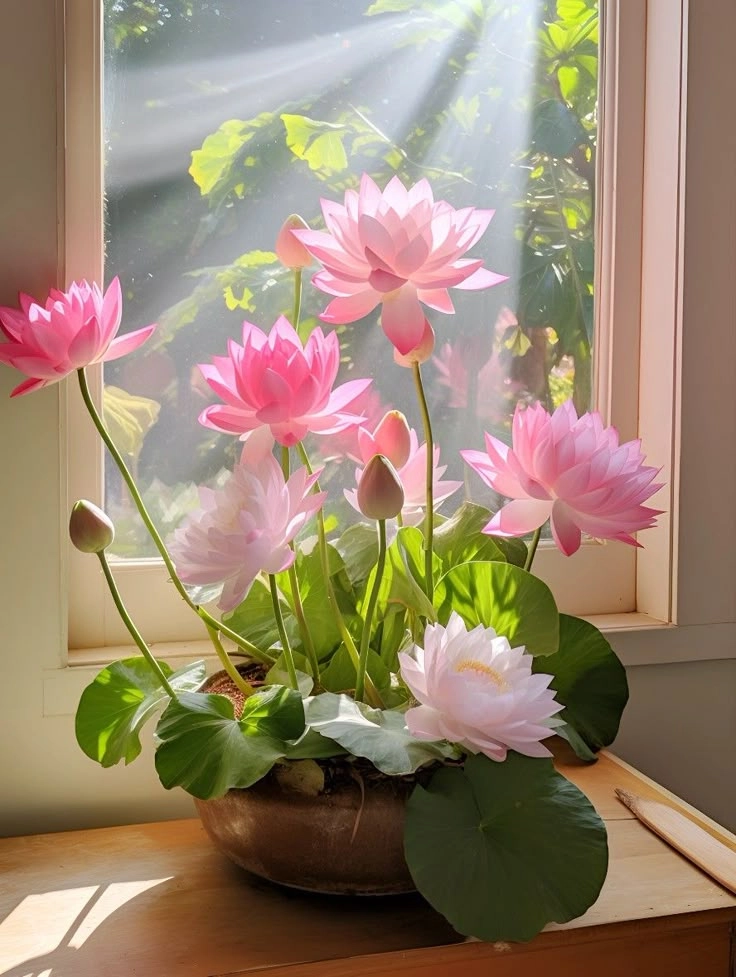 Làm mới màn hình với ảnh hoa sen đẹp làm hình nền