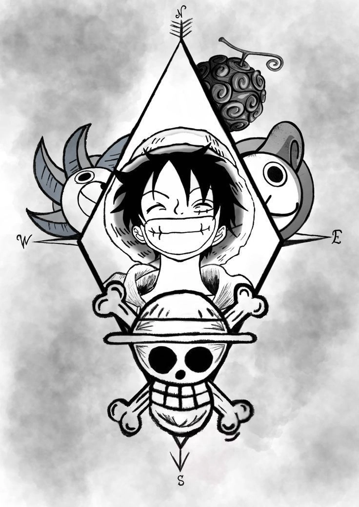 Tự học vẽ chibi luffy từ những nét cơ bản