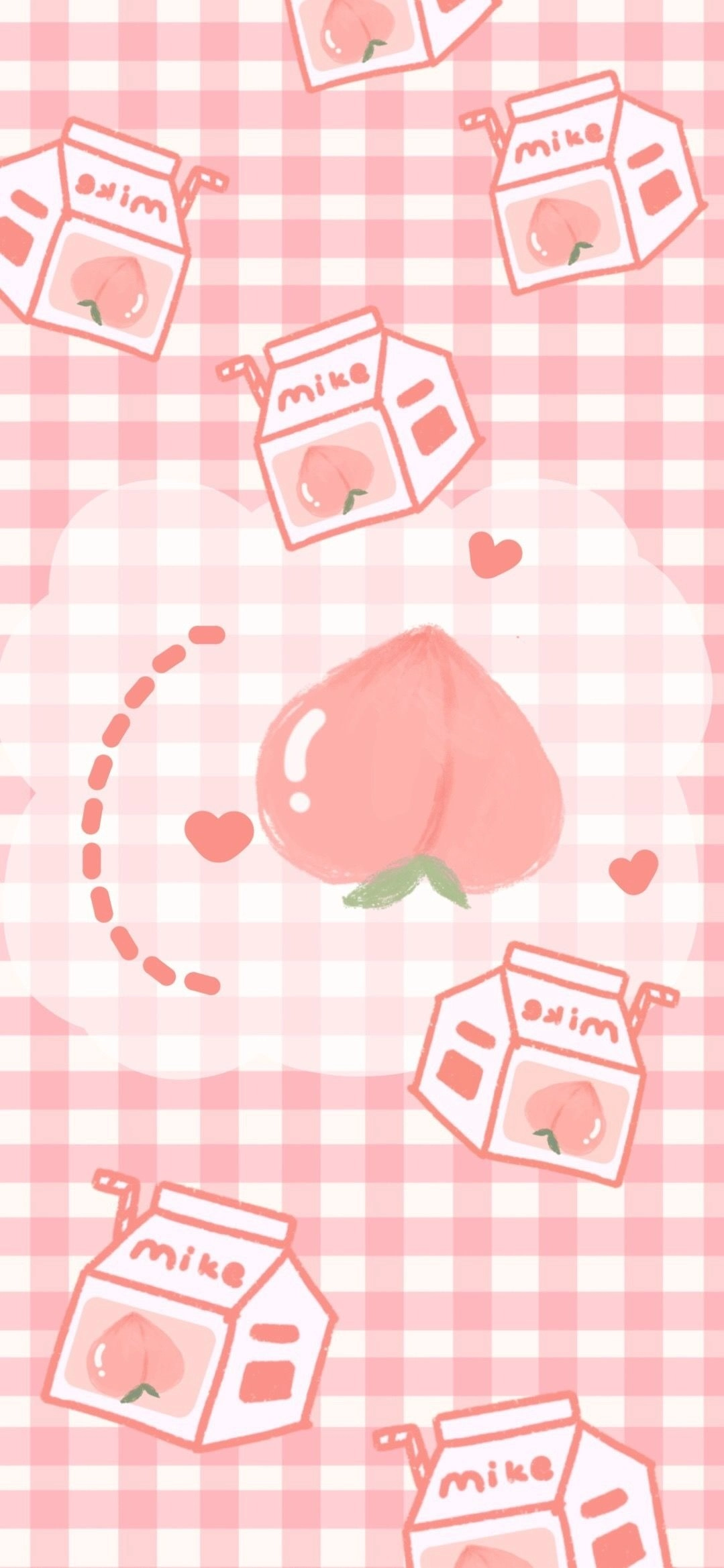 Nền caro cute khiến không gian thêm sinh động