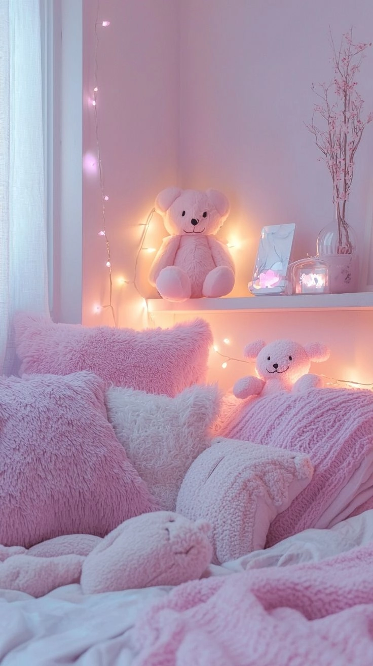 Phong cách nữ tính từ ảnh nền đt màu hồng