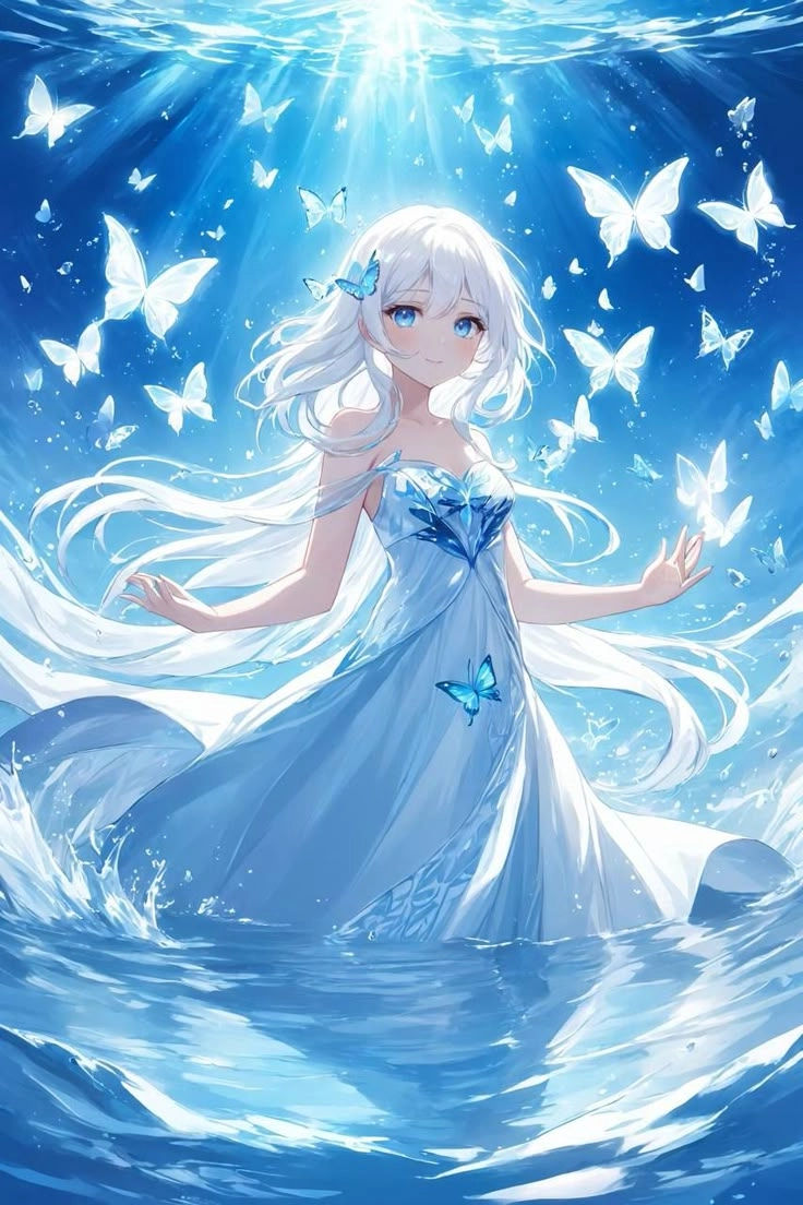 Khám phá ngay hình ảnh anime màu xanh dương mát mắt và dễ chịu