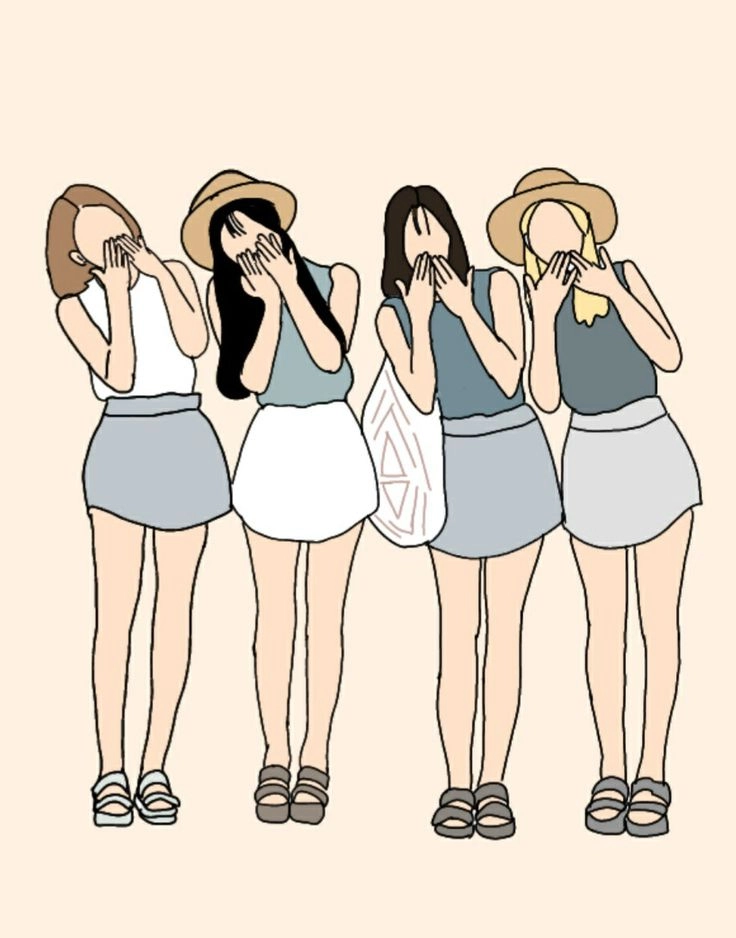Thêm phần dễ thương qua hình nhóm bạn thân cute