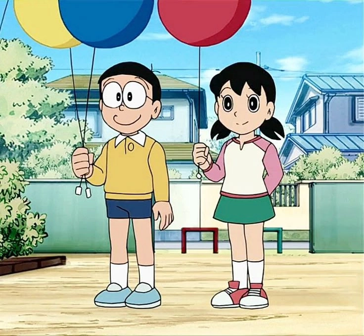 Đáng yêu ngọt ngào trong hình nobita và shizuka