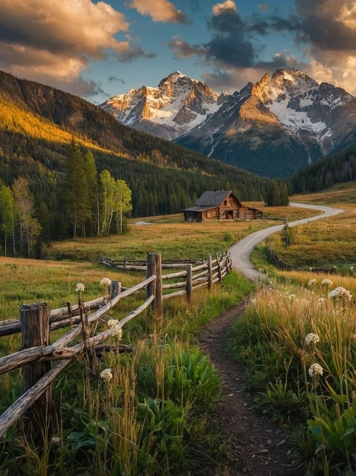 Không gian hùng vĩ mở ra từ hình ảnh núi non hùng vĩ