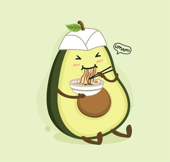 Tạo nét dễ thương với hình cute quả bơ