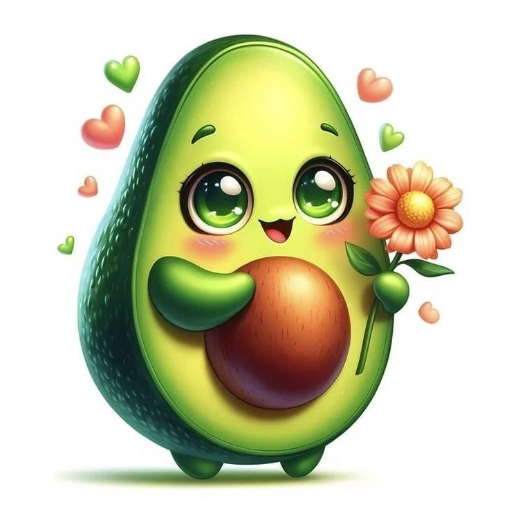 Khám phá những hình ảnh quả bơ cute độc đáo