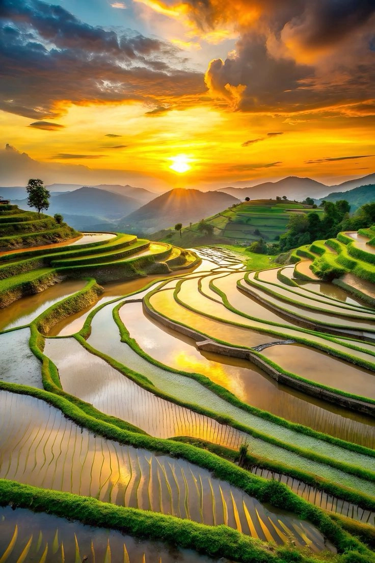 Hình ảnh quê hương em gợi nhớ những ngày tháng tuổi thơ ngọt ngào