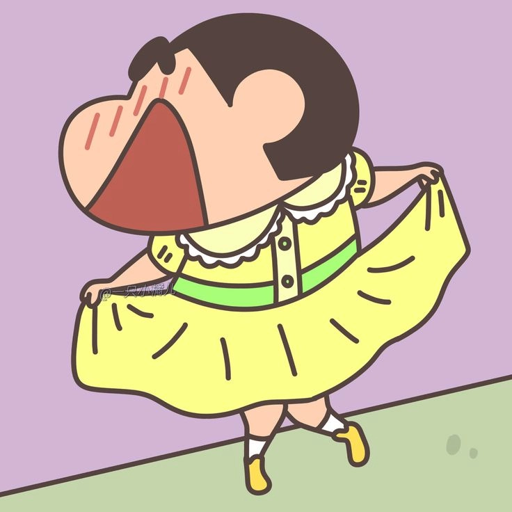 Cartoon ngộ nghĩnh avatar shin cute bá đạo