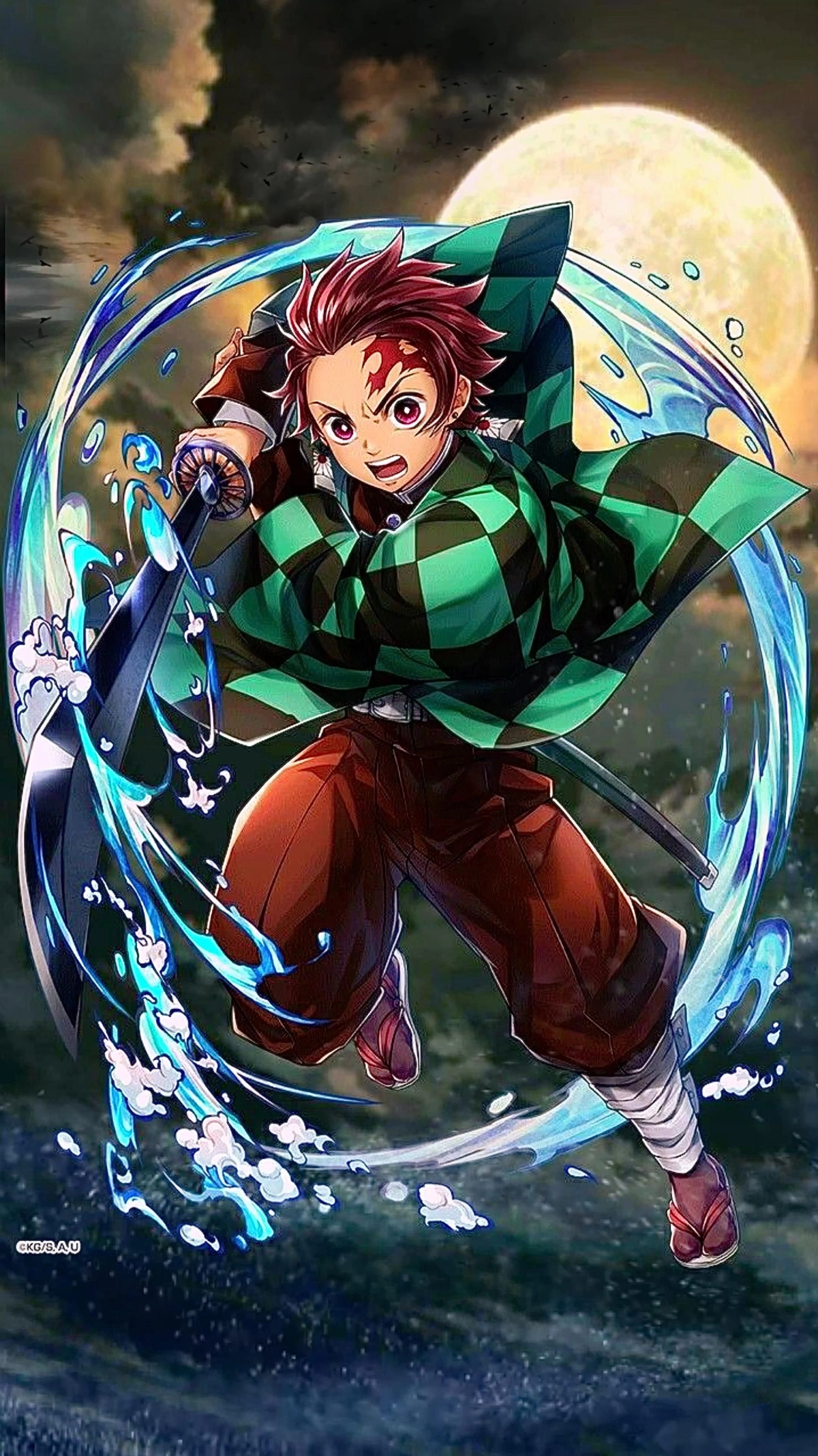 ảnh anime tanjiro ngầu truyền cảm hứng hành động