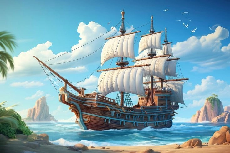 Chuyển động đầy ấn tượng hình ảnh thuyền buồm ra khơi