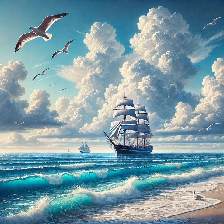 Tạo điểm nhấn thư giãn hình nền con thuyền