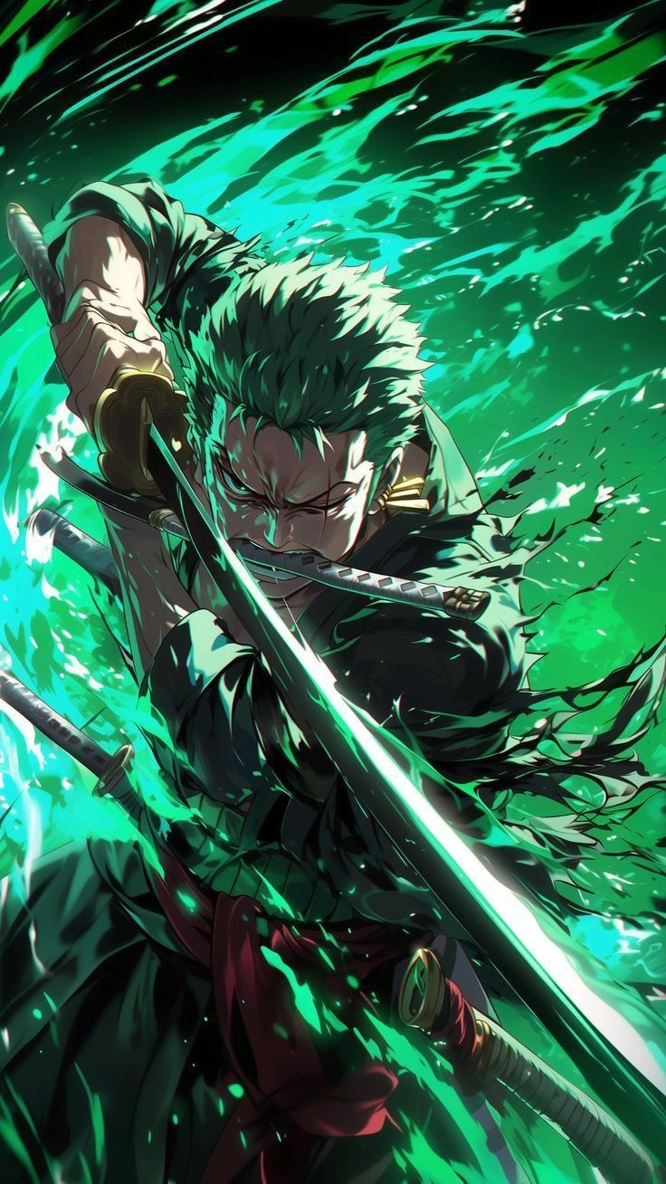 hình ảnh của zoro thể hiện phong thái tự tin