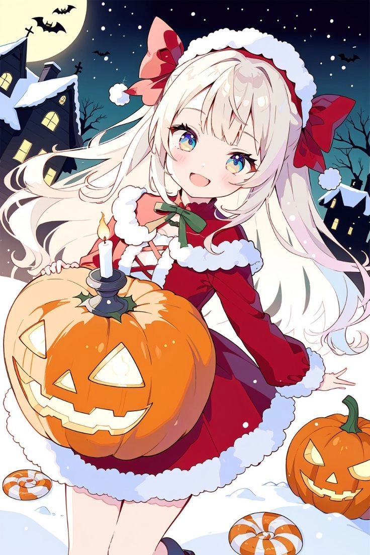 Rực rỡ ngày lễ với hình ảnh giáng sinh cute anime