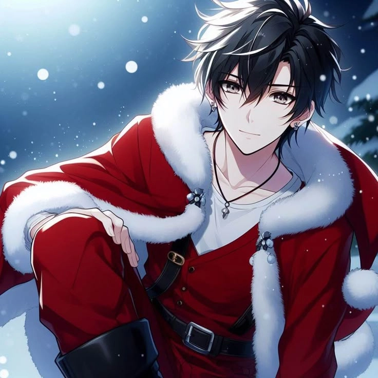 Noel ấm áp cùng ảnh anime noel nam