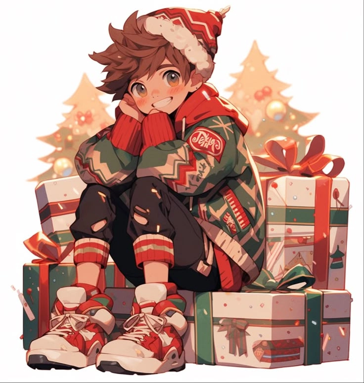 Ấm lòng dịp lễ qua hình ảnh anime noel