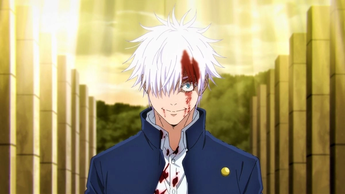 ảnh anime gojo satoru nét vẽ chuẩn phong cách Nhật Bản