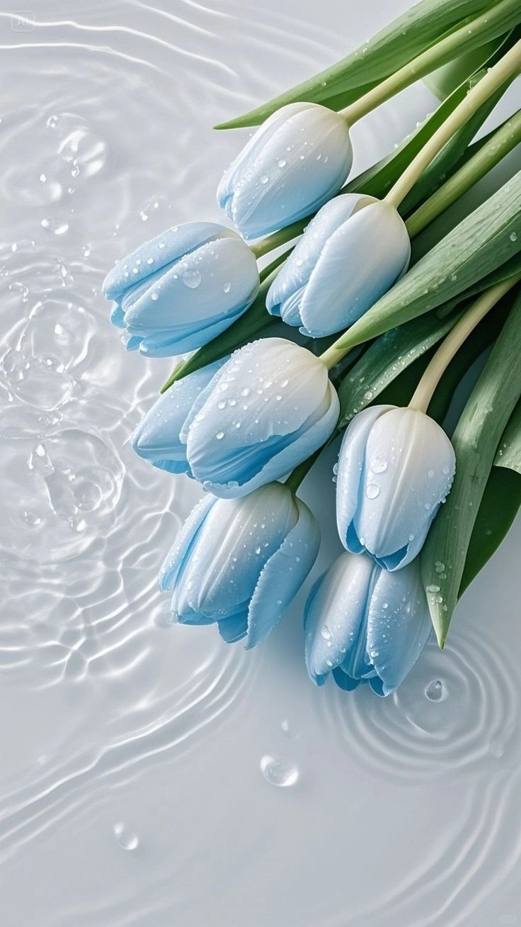 Tăng thêm cá tính nhờ ảnh màu xanh dương cute mộng mơ