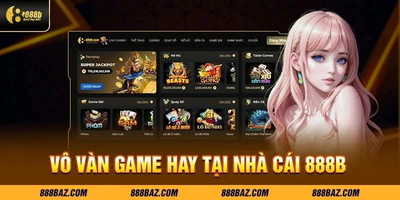 Kho tàng game khủng với hơn 300 lựa chọn siêu hot