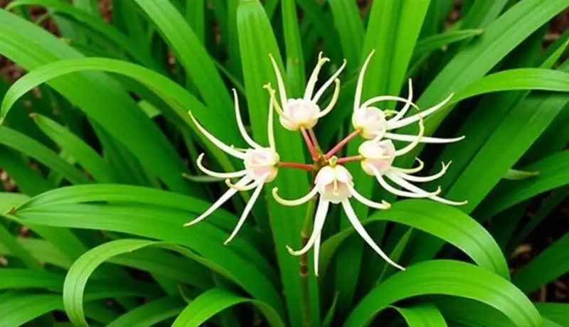 Hình cây trinh nữ hoàng cung tươi tốt và bắt mắt trên sân vườn