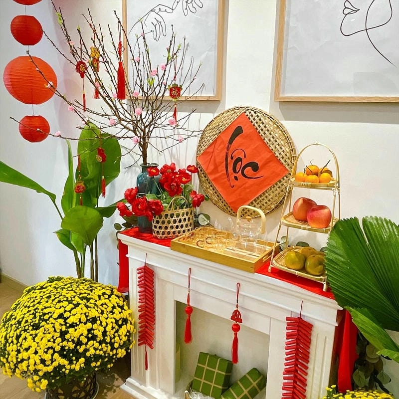 Tổng hợp mẫu trang trí bảng tết nổi bật