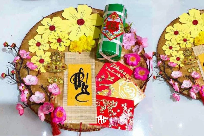Hướng dẫn làm mẹt trang trí tết chi tiết dễ thực hiện