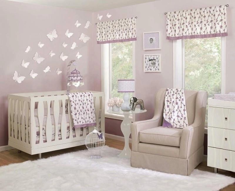 Decor phòng bé gái đơn giản nhưng vẫn xinh xắn và ấn tượng