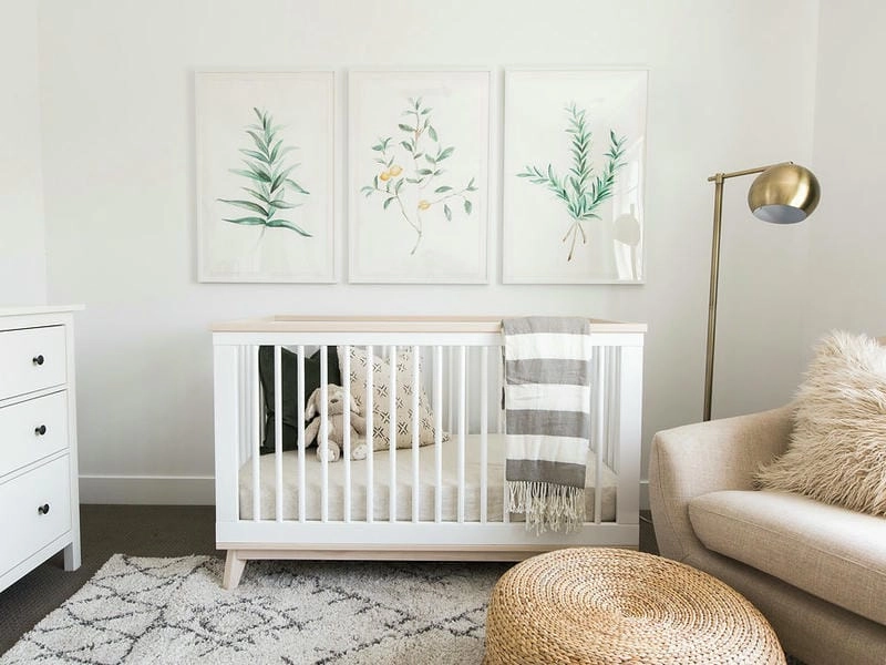 Trang trí phòng cho bé trai sơ sinh năng động và dễ thương