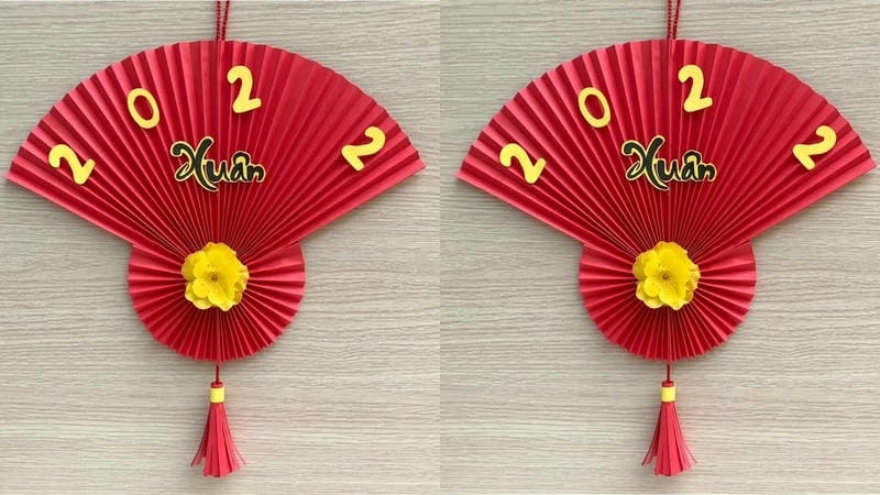 Bộ sưu tập bộ quạt trang trí tết giúp không gian thêm ấn tượng