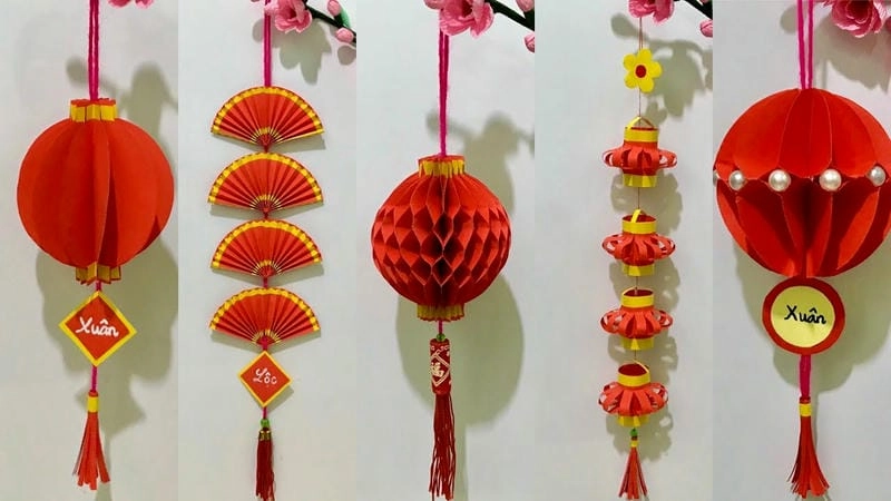 Hướng dẫn trang trí cánh quạt tết đẹp mắt cho ngày xuân thêm vui