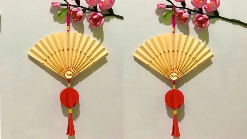 Cách đơn giản trang trí cây quạt làm nổi bật không gian ngày tết