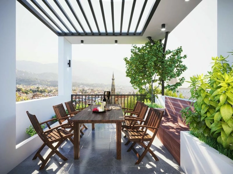 Cách trang trí sân thượng tạo không gian xanh mát và thư giãn