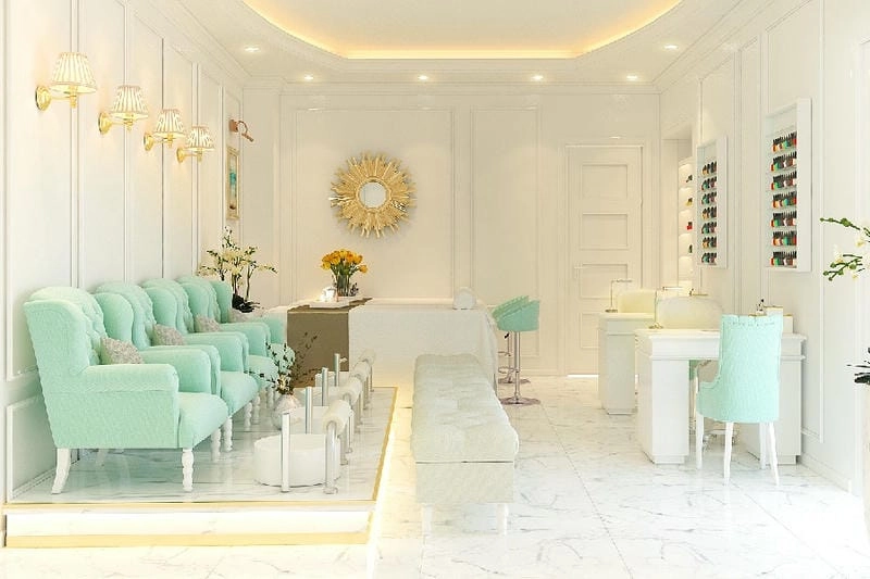 Ý tưởng trang trí cửa hàng nail giúp thu hút nhiều khách