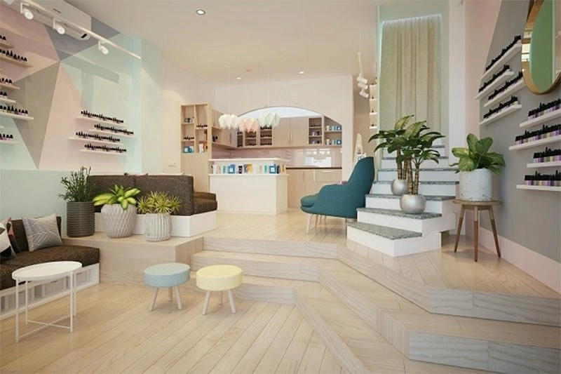 Tham khảo mẫu trang trí tiệm nail độc đáo và sáng tạo