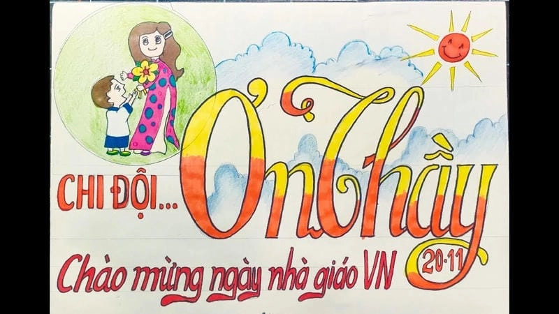 Trang trí viền báo tường giúp báo tường nổi bật