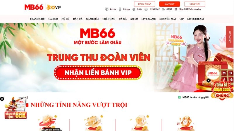 Chương trình khuyến mãi tặng 66K cho tân thủ MB66