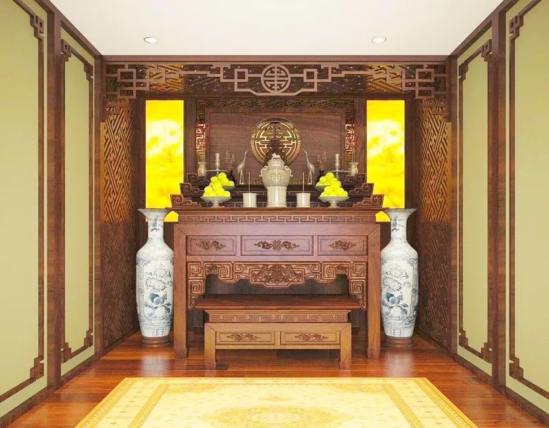Trang trí phòng thờ đẹp và tinh tế