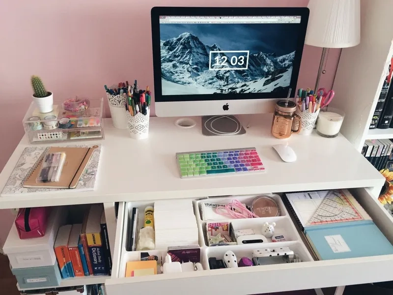 Trang trí góc học tập đẹp và gọn