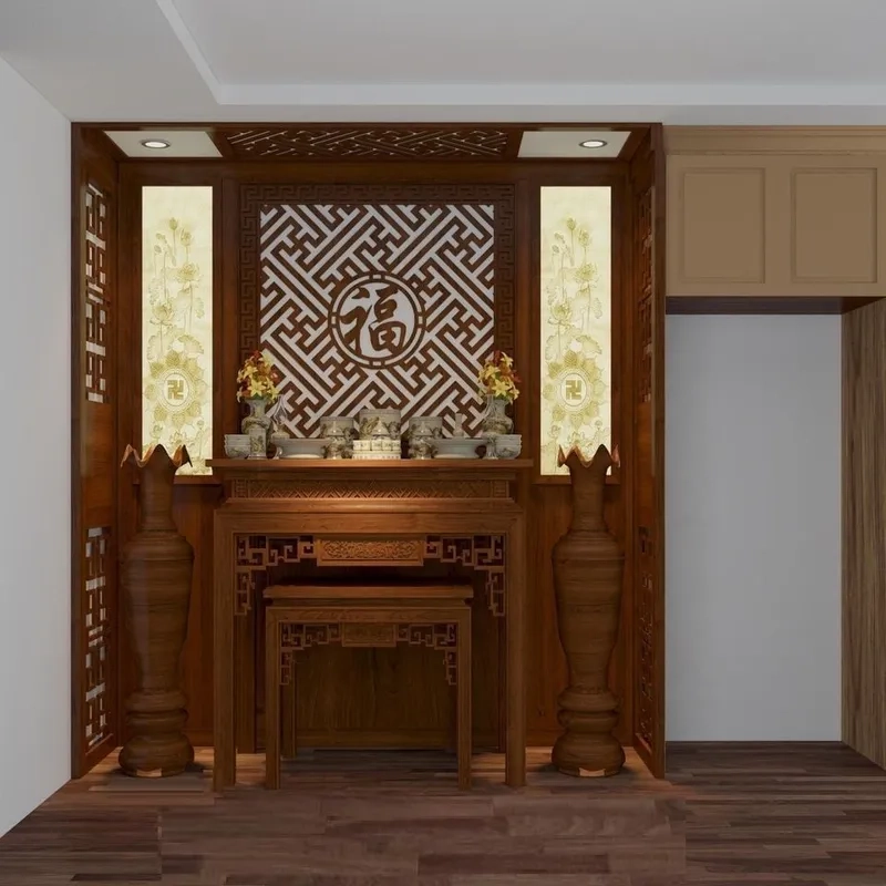 Bố trí bàn thờ ngày Tết đón may mắn