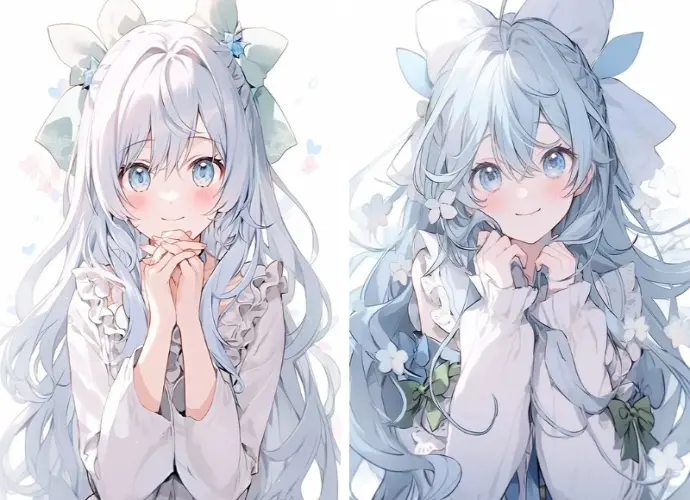 Ảnh anime nữ đầy cuốn hút với ánh mắt mơ màng