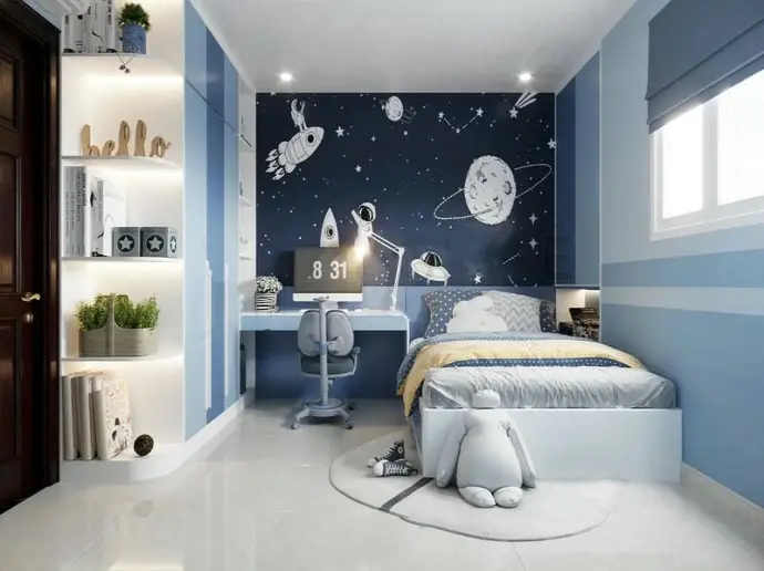 Trang trí phòng bé trai đẹp sáng tạo và tiện nghi nhất
