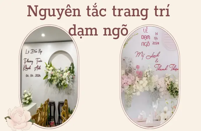 Bí quyết trang trí dạm ngõ đẹp sang trọng và chuẩn nghi thức