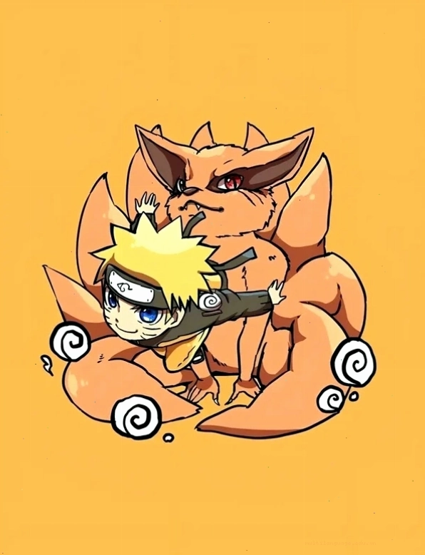 Ảnh anime Naruto chibi thể hiện sự dễ thương và năng động